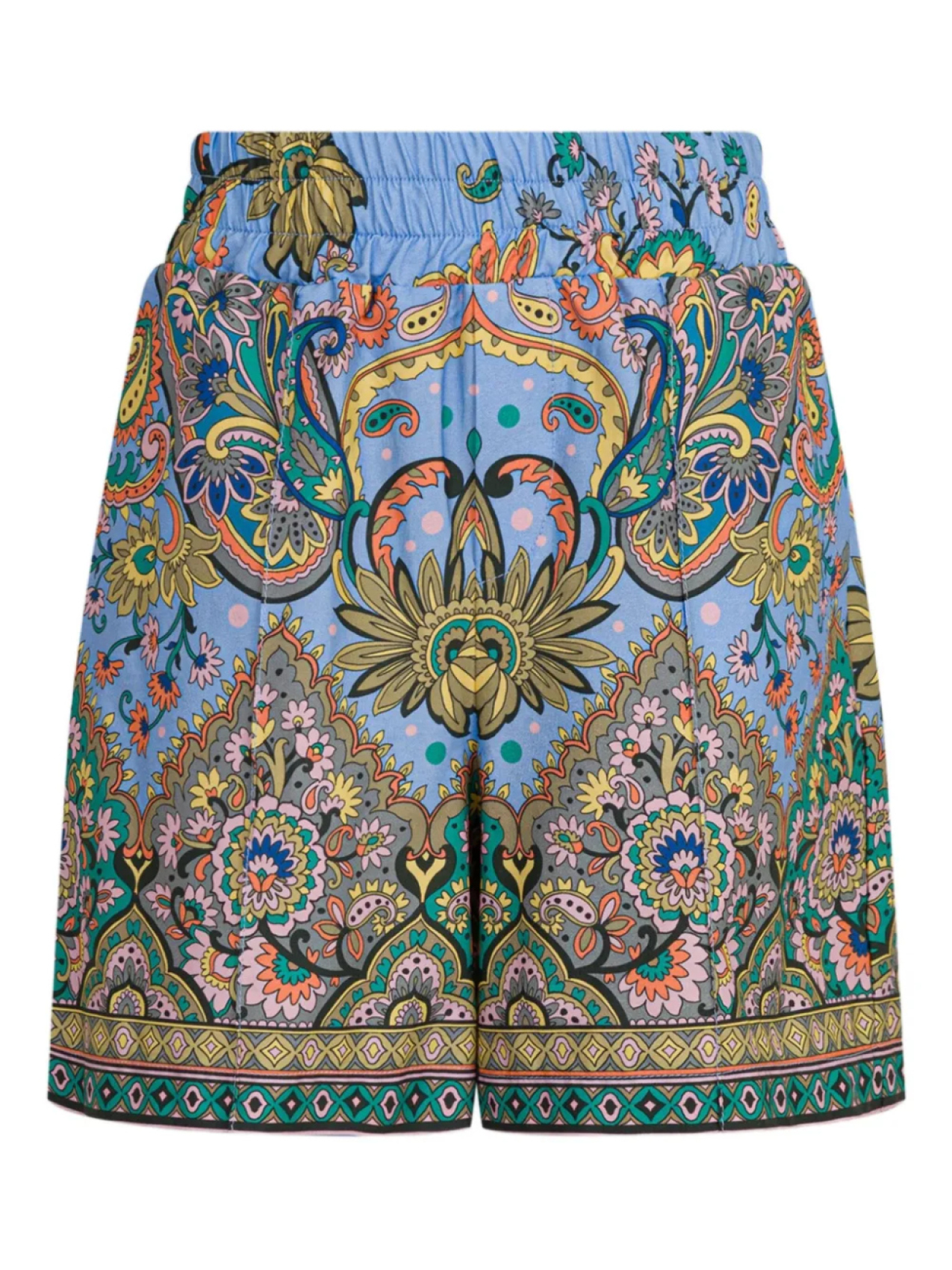 Шорты из хлопка с графическим принтом ETRO KIDS, синий 
Шорты из хлопка с графическим принтом ETRO KIDS, синий