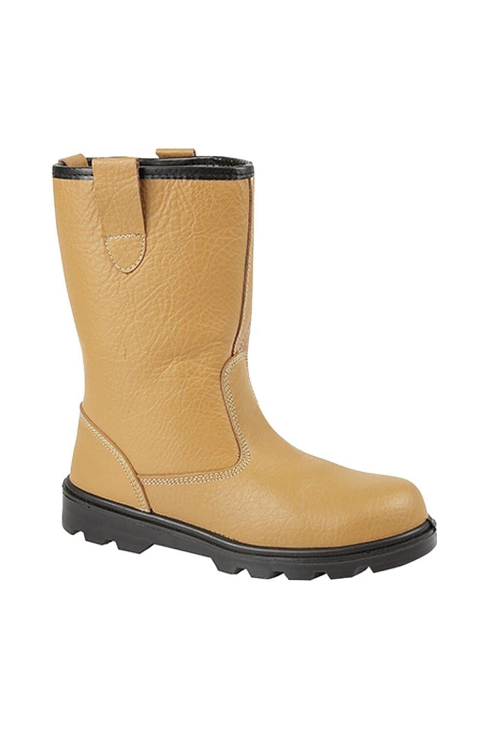 Кожаные ботинки Safety Rigger с рифленой подошвой и носком Grafters, коричневый
Кожаные ботинки Safety Rigger с рифленой подошвой и носком Grafters, коричневый