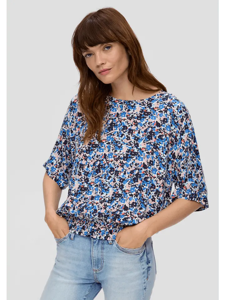 Блуза sOliver kurzarm, цвет blau-mehrfarbig 
Блуза sOliver kurzarm, цвет blau-mehrfarbig