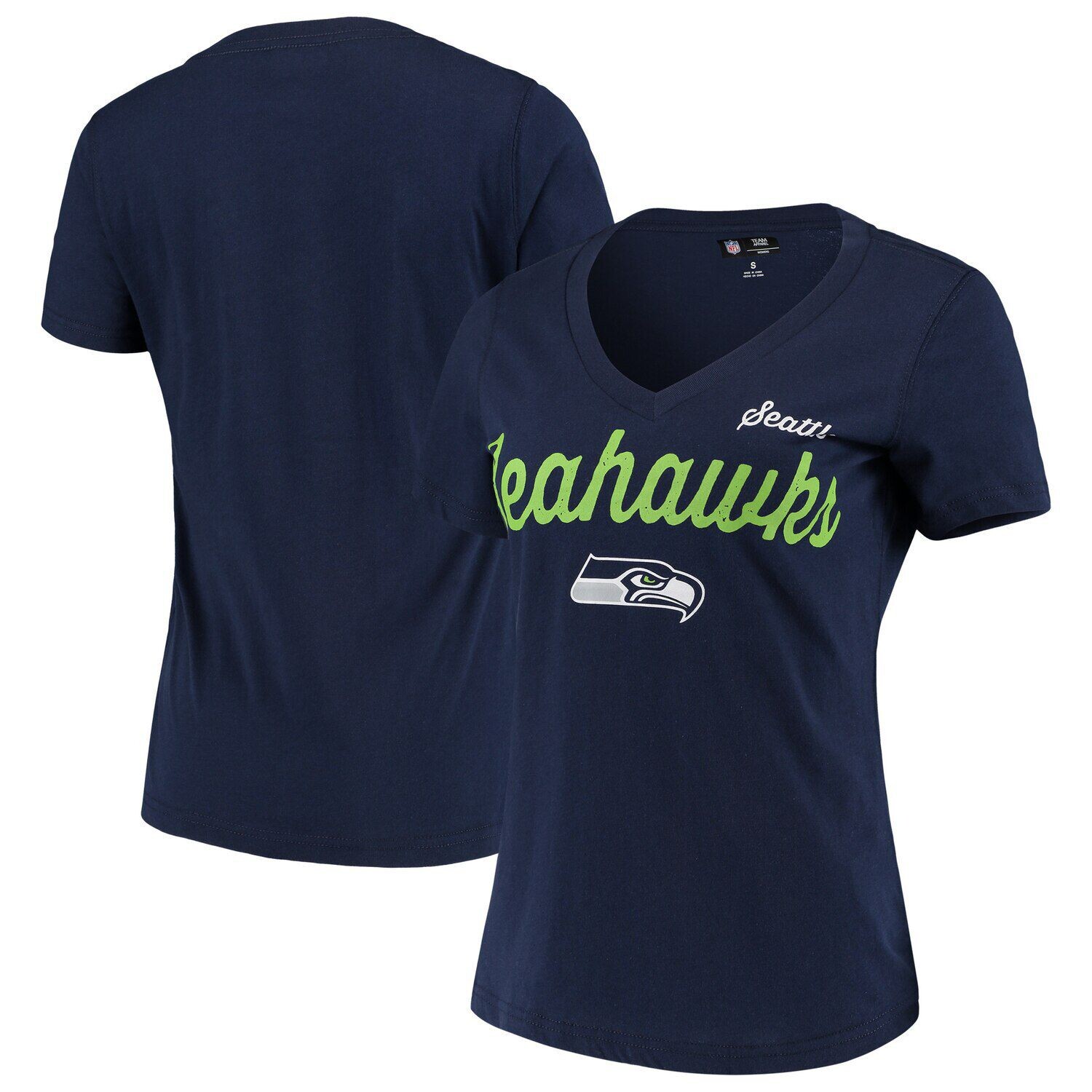 Женская футболка G-III 4Her by Carl Banks College Seattle Seahawks Post Season с v-образным вырезом G-III
Женская футболка G-III 4Her by Carl Banks College Seattle Seahawks Post Season с v-образным вырезом G-III