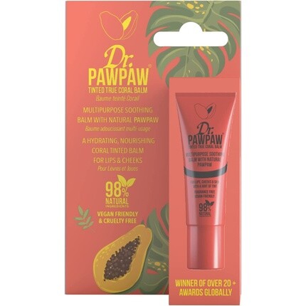 Dr.Pawpaw True Coral Оттеночный бальзам 10 мл, Dr. Pawpaw Original Balm
Dr.Pawpaw True Coral Оттеночный бальзам 10 мл, Dr. Pawpaw Original Balm