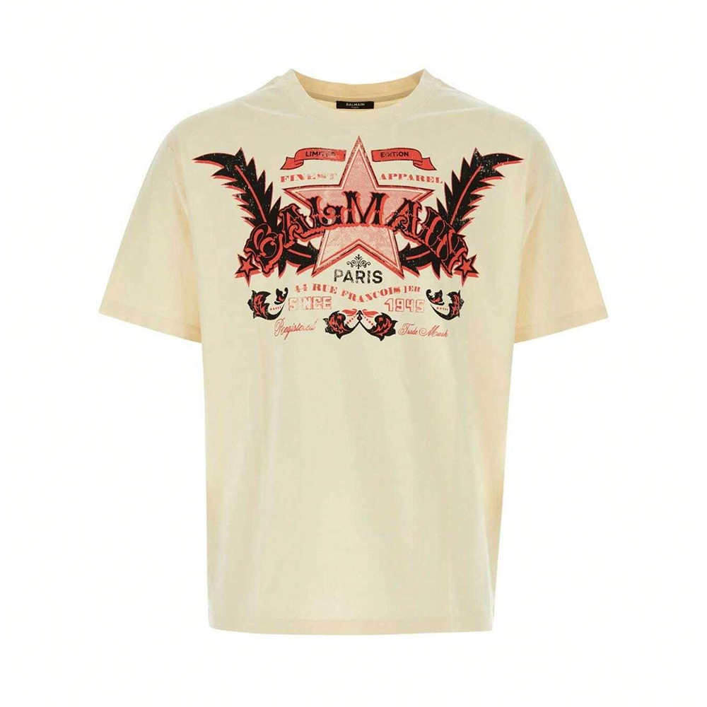 Западная футболка-кружка BALMAIN, бежевый
Западная футболка-кружка BALMAIN, бежевый