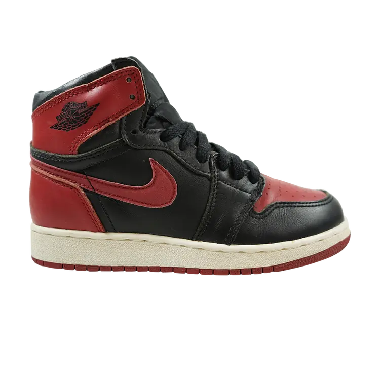 Кроссовки Air Jordan 1 Retro BG 'Bred', черный 
Кроссовки Air Jordan 1 Retro BG 'Bred', черный