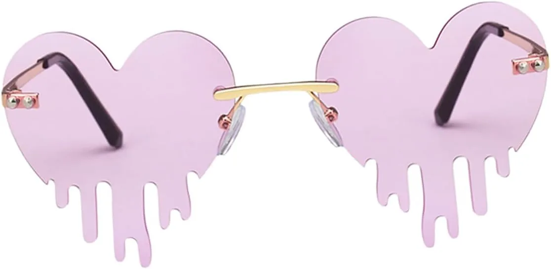 Солнцезащитные очки Alipis в форме сердца без оправы для женщин, защита от УФ-излучения, модные очки для вечеринок и пляжа, фиолетовый дизайн в форме капли
Солнцезащитные очки Alipis в форме сердца без оправы для женщин, защита от УФ-излучения, модные очки для вечеринок и пляжа, фиолетовый дизайн в форме капли