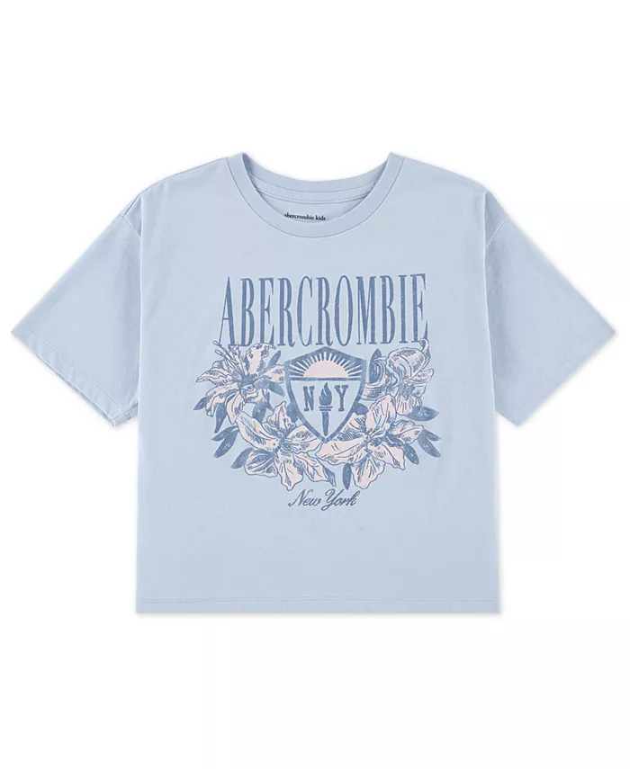 Футболка свободного кроя с цветочным принтом и гербом Нью-Йорка для девочек abercrombie kids, синий
Футболка свободного кроя с цветочным принтом и гербом Нью-Йорка для девочек abercrombie kids, синий