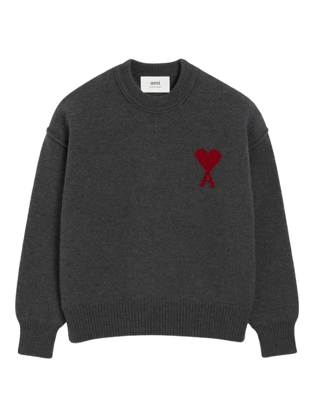 Свитер с монограммой Ami de Coeur Ami Paris, серый
Свитер с монограммой Ami de Coeur Ami Paris, серый