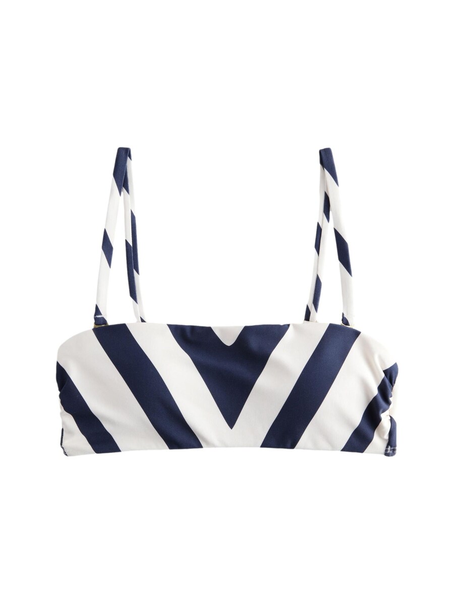 Топ бикини без косточек Next, цвет Navy/White 
Топ бикини без косточек Next, цвет Navy/White