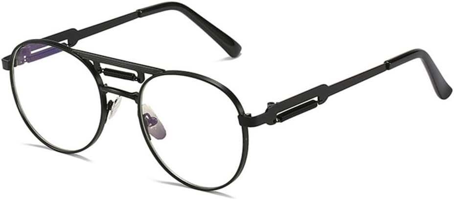 Ретро-металлические панк круглые солнцезащитные очки для женщин, прозрачные зеркальные линзы с градиентным переходом, защита от УФ-излучения UV400, солнцезащитные очки для мужчин LANGSER, Black Clear
Ретро-металлические панк круглые солнцезащитные очки для женщин, прозрачные зеркальные линзы с градиентным переходом, защита от УФ-излучения UV400, солнцезащитные очки для мужчин LANGSER, Black Clear