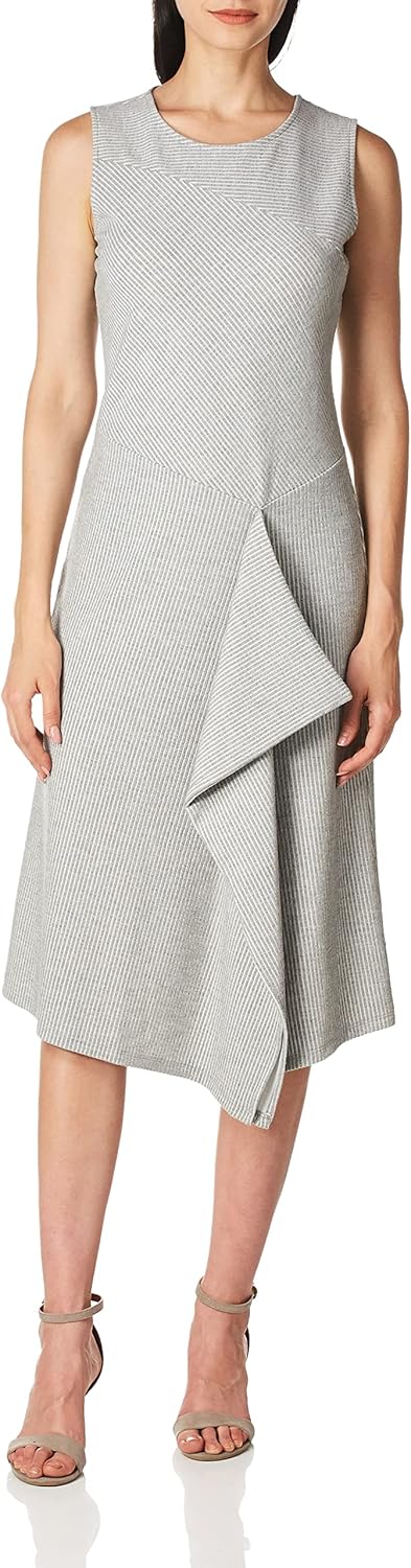 Женское платье без рукавов Calvin Klein с рельефными полосками, Tin
Женское платье без рукавов Calvin Klein с рельефными полосками, Tin