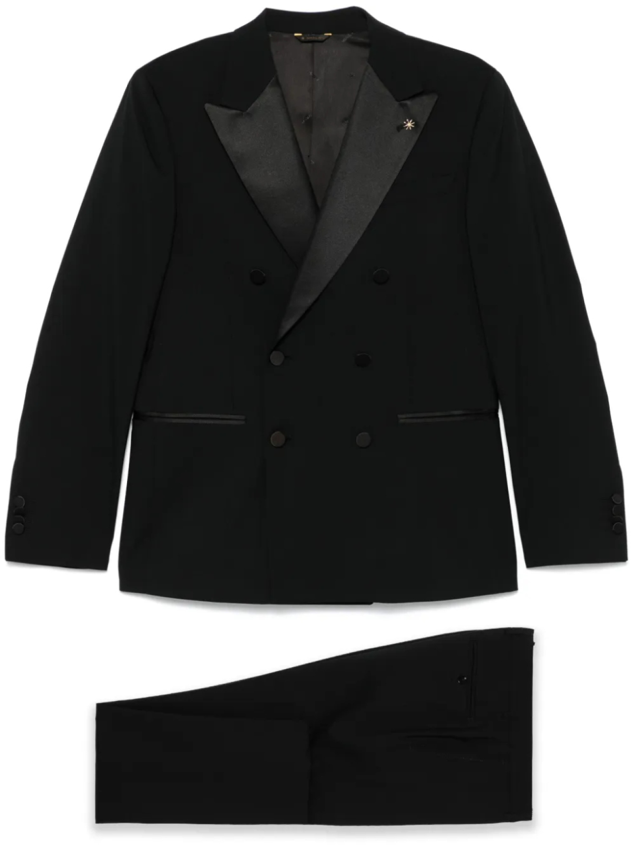 Manuel Ritz костюм с атласной отделкой, черный
Manuel Ritz костюм с атласной отделкой, черный