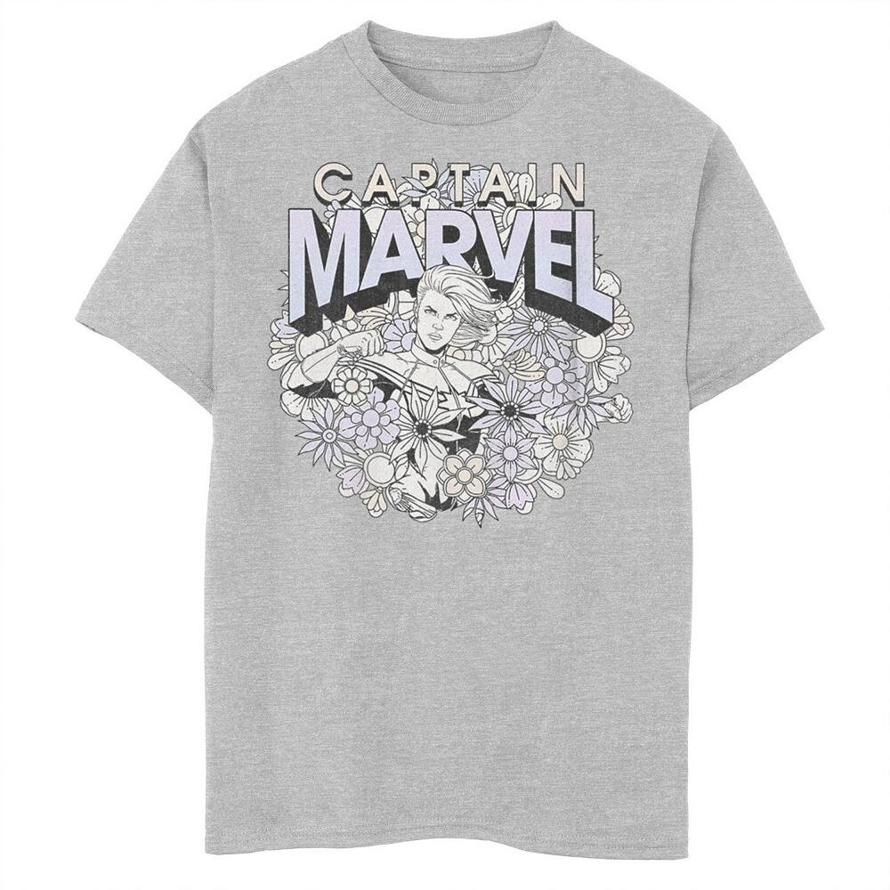 Весенняя футболка с цветочным рисунком для мальчиков 8–20 лет Marvel Captain Marvel, цвет Athletic Heather
Весенняя футболка с цветочным рисунком для мальчиков 8–20 лет Marvel Captain Marvel, цвет Athletic Heather