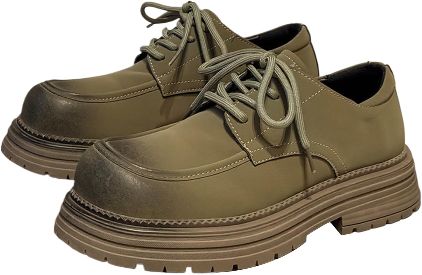 Мужские кожаные оксфорды с квадратным носком на платформе, модные, шнуровка, подошва с протектором, нескользящие, туфли дерби для бизнеса, офиса и повседневной носки Bangteuo, зеленый
Мужские кожаные оксфорды с квадратным носком на платформе, модные, шнуровка, подошва с протектором, нескользящие, туфли дерби для бизнеса, офиса и повседневной носки Bangteuo, зеленый