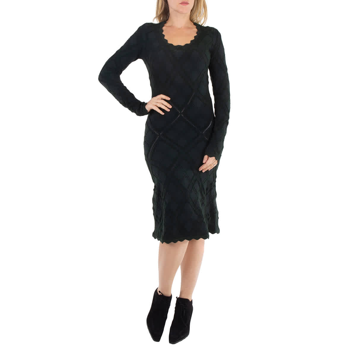 Burberry Ladies Vine Aran Длинный рукав Вязаное платье, Vine
Burberry Ladies Vine Aran Длинный рукав Вязаное платье, Vine