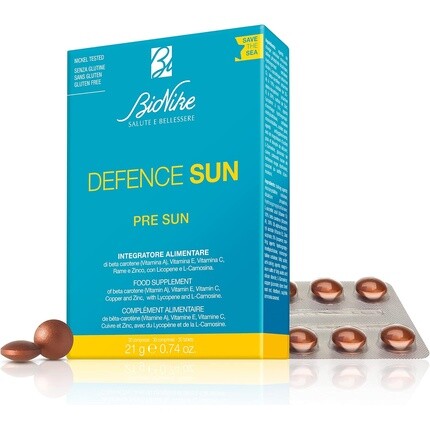 BioNike Defense Sun антиоксидантная добавка, 30 капсул
BioNike Defense Sun антиоксидантная добавка, 30 капсул
