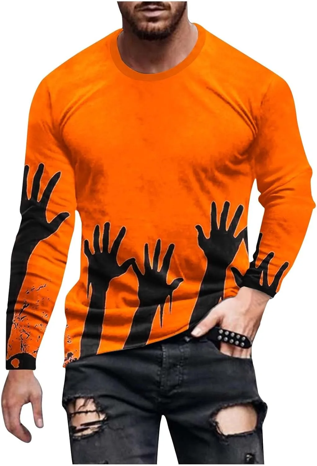 Футболка мужская Sport Athletic Festival Halloween с длинным рукавом и принтом скелета
Футболка мужская Sport Athletic Festival Halloween с длинным рукавом и принтом скелета