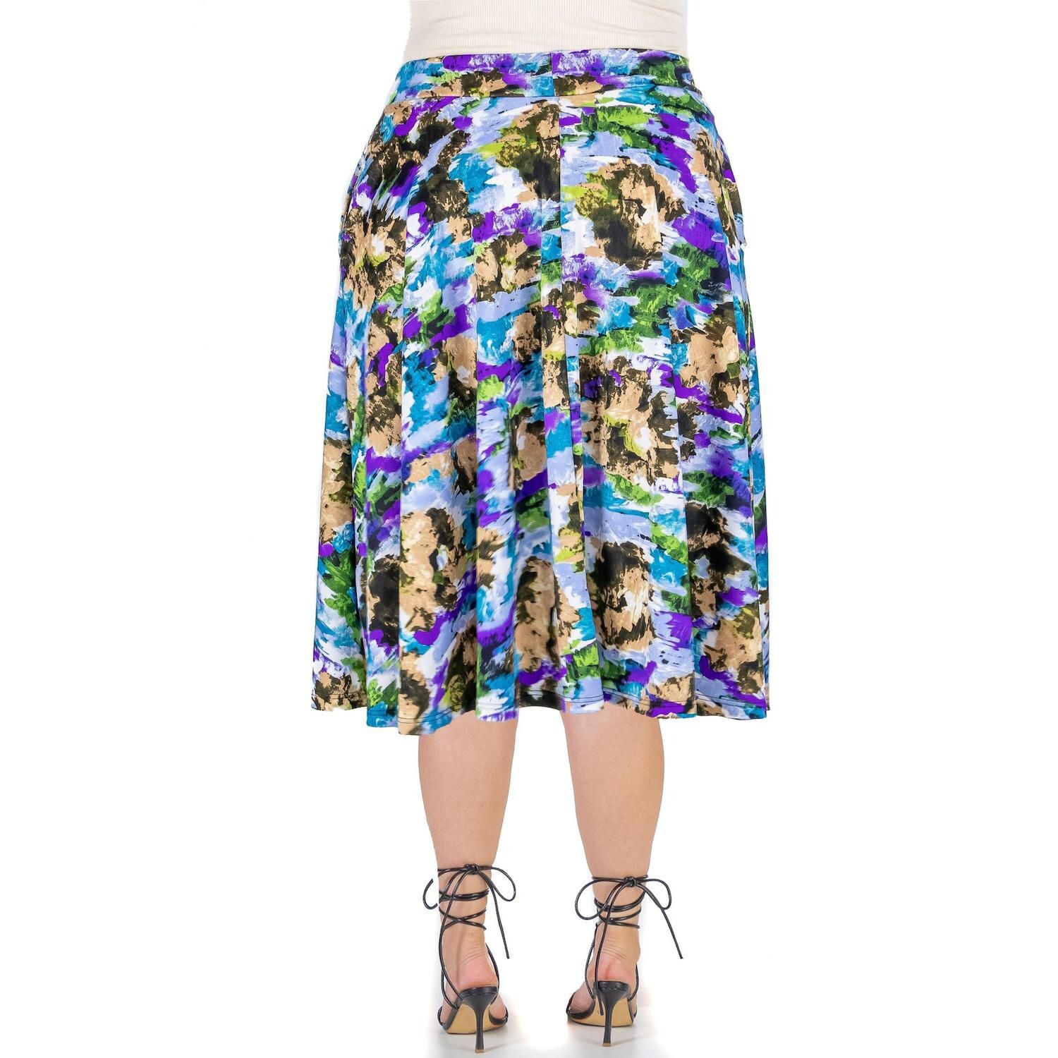 Плюс размер 24seven Comfort Apparel Плиссированная юбка-миди 24Seven Comfort, темно-синий
Плюс размер 24seven Comfort Apparel Плиссированная юбка-миди 24Seven Comfort, темно-синий