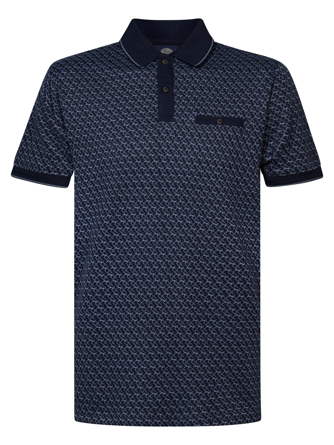 Рубашка-Поло со сплошным узором beachcomber Petrol Industries, синий
Рубашка-Поло со сплошным узором beachcomber Petrol Industries, синий