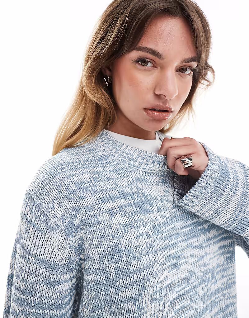 Джемпер свободного кроя с круглым вырезом ASOS DESIGN из синей крученой пряжи
Джемпер свободного кроя с круглым вырезом ASOS DESIGN из синей крученой пряжи