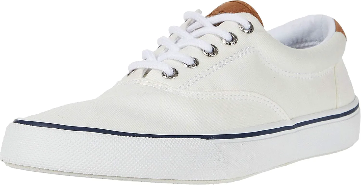 Мужские лодочные туфли Sperry Halyard с двумя отверстиями, белый
Мужские лодочные туфли Sperry Halyard с двумя отверстиями, белый