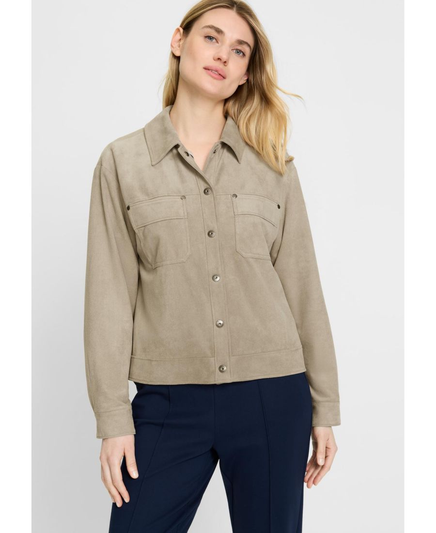 Женская куртка из искусственной замши Olsen, Dark taupe
Женская куртка из искусственной замши Olsen, Dark taupe