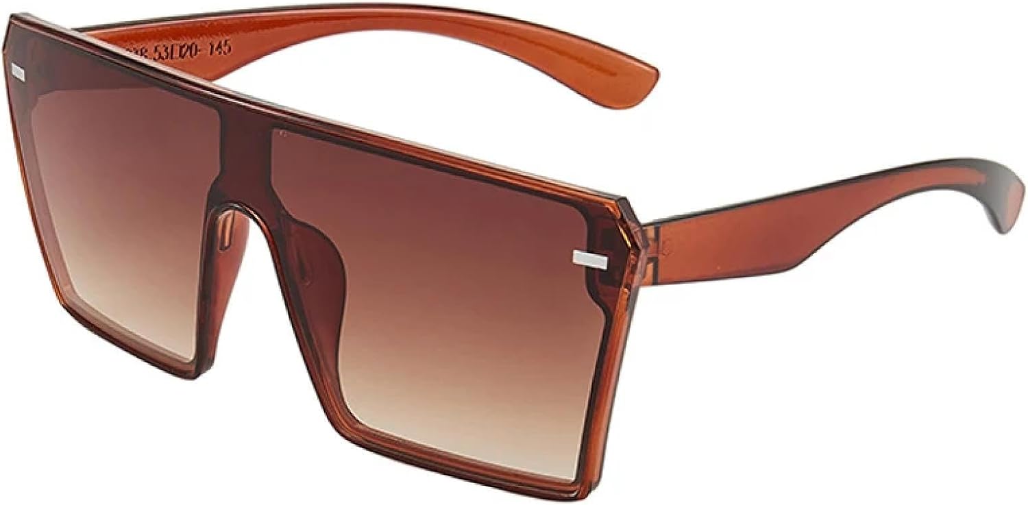 Модные солнцезащитные очки в крупной оправе, цельные, с заклепками, для мужчин и женщин, стильные, роскошные, для путешествий и вождения, с защитой от УФ-излучения UV400 TKKTLLT, Brown Brown
Модные солнцезащитные очки в крупной оправе, цельные, с заклепками, для мужчин и женщин, стильные, роскошные, для путешествий и вождения, с защитой от УФ-излучения UV400 TKKTLLT, Brown Brown