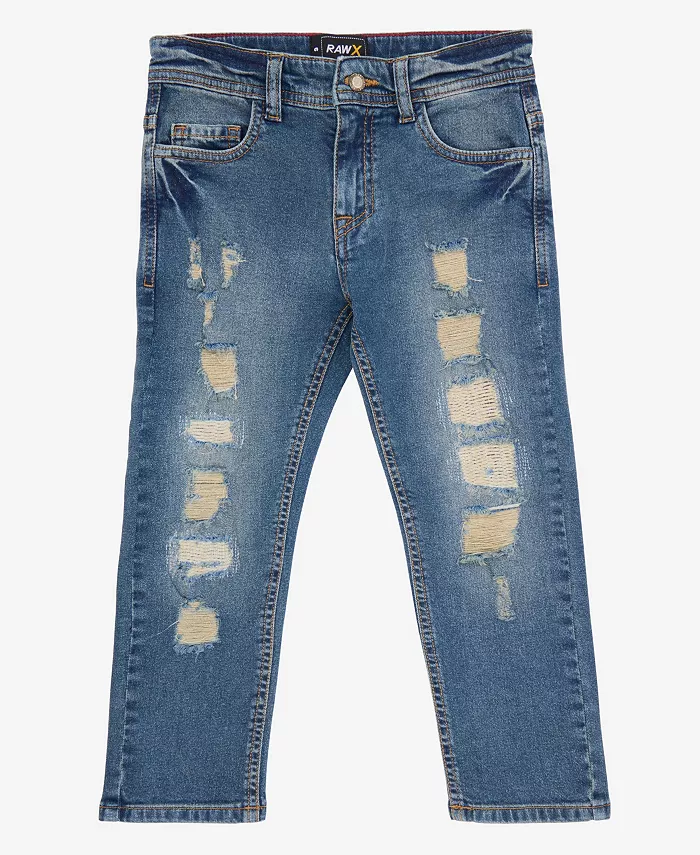 Джинсы для мальчика в стиле distressed размер 4-7 Raw X, синий
Джинсы для мальчика в стиле distressed размер 4-7 Raw X, синий