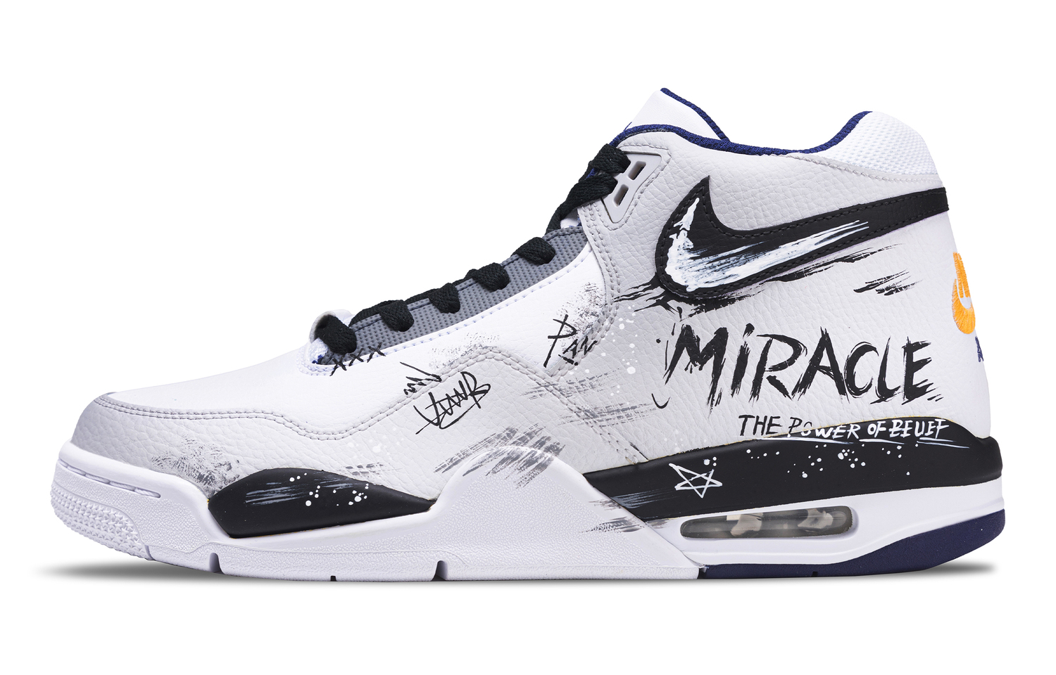 Nike Легендарные баскетбольные кроссовки Flight Legacy Gray Trajectory устойчивые к истиранию мид-топ винтажные мужские черно-бело-серые
Nike Легендарные баскетбольные кроссовки Flight Legacy Gray Trajectory устойчивые к истиранию мид-топ винтажные мужские черно-бело-серые