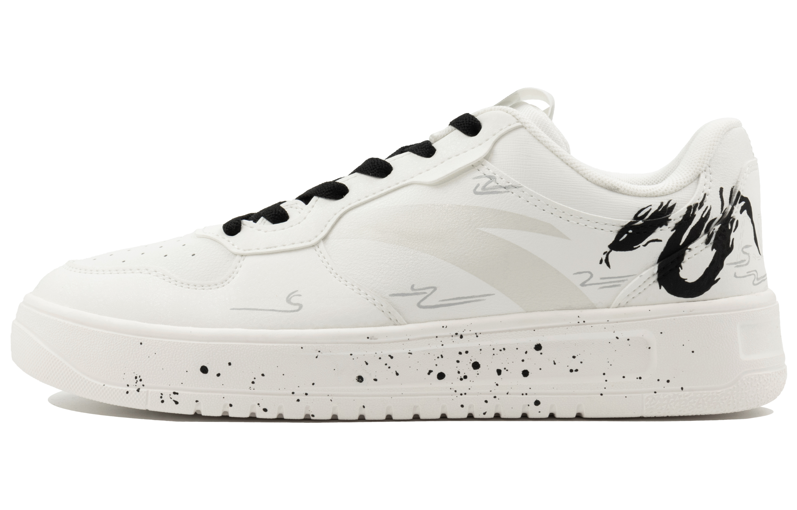 ANTA Низкие противоскользящие амортизирующие кроссовки для скейтбординга, мужские, черно-белые
ANTA Низкие противоскользящие амортизирующие кроссовки для скейтбординга, мужские, черно-белые