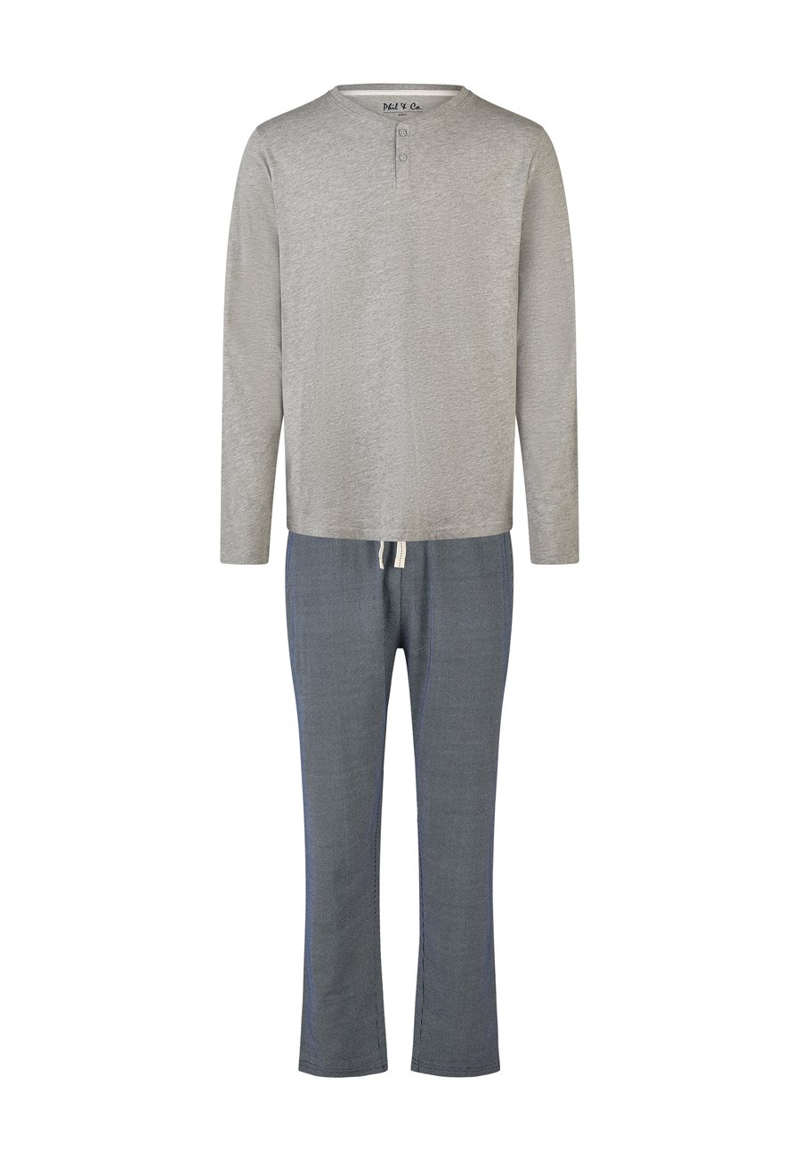 Пижамный комплект Phil & Co. Berlin SET LONG NECK WITH BUTTONS, Gray-Blue/Grey
Пижамный комплект Phil & Co. Berlin SET LONG NECK WITH BUTTONS, Gray-Blue/Grey