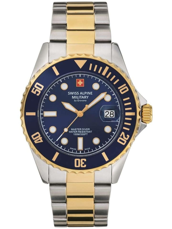 Swiss Alpine Military by Grovana Мужские аналоговые часы синего цвета
Swiss Alpine Military by Grovana Мужские аналоговые часы синего цвета