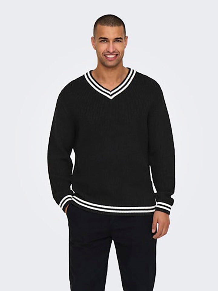 Пуловер ONLY & SONS Pullover, черный 
Пуловер ONLY & SONS Pullover, черный