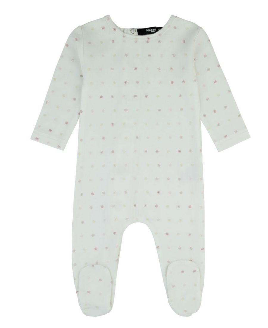 Детский комбинезончик в горошек для девочек NoggiWear, White multi polka dot
Детский комбинезончик в горошек для девочек NoggiWear, White multi polka dot