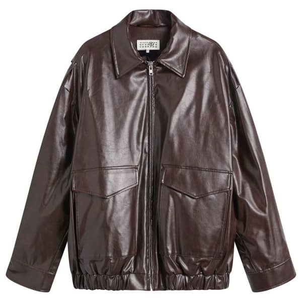 Винтажная куртка-бомбер из веганской кожи Mm6 Maison Margiela, бордовый
Винтажная куртка-бомбер из веганской кожи Mm6 Maison Margiela, бордовый