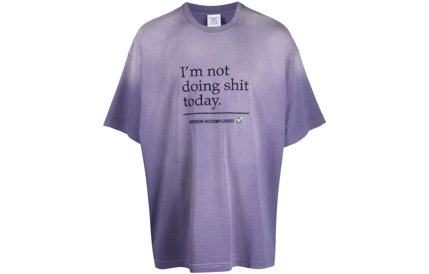 Футболка унисекс фиолетовая Vetements, фиолетовый
Футболка унисекс фиолетовая Vetements, фиолетовый