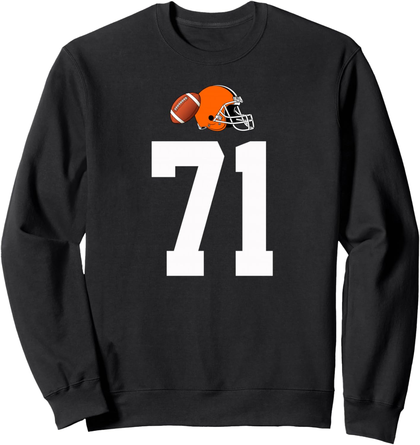 Винтажная толстовка с номером 71 в стиле американского футбольного шлема American Football Style Number 71, черный
Винтажная толстовка с номером 71 в стиле американского футбольного шлема American Football Style Number 71, черный