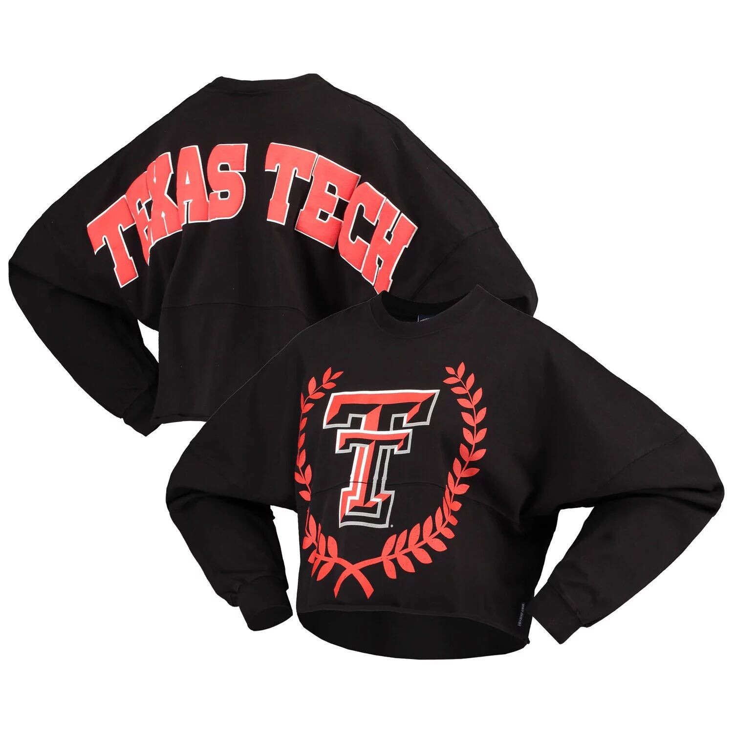 Черная женская укороченная футболка с длинными рукавами Texas Tech Red Raiders Laurels, Черный, Черная женская укороченная футболка с длинными рукавами Texas Tech Red Raiders Laurels 
Черная женская укороченная футболка с длинными рукавами Texas Tech Red Raiders Laurels, Черный, Черная женская укороченная футболка с длинными рукавами Texas Tech Red Raiders Laurels