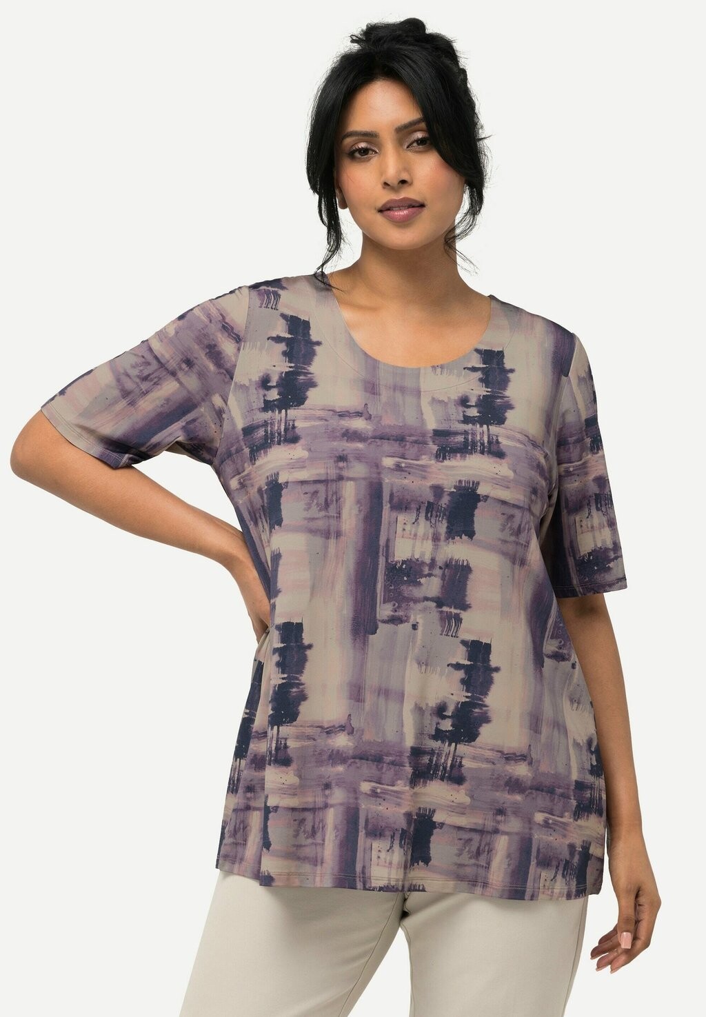 Футболка с принтом Ulla Popken, фиолетовый
Футболка с принтом Ulla Popken, фиолетовый