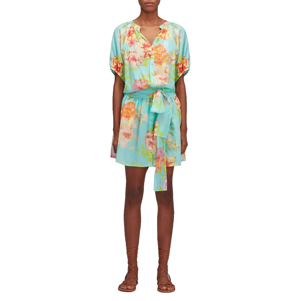 Короткое платье с принтом в виде букета цветов Sundek, синий
Короткое платье с принтом в виде букета цветов Sundek, синий