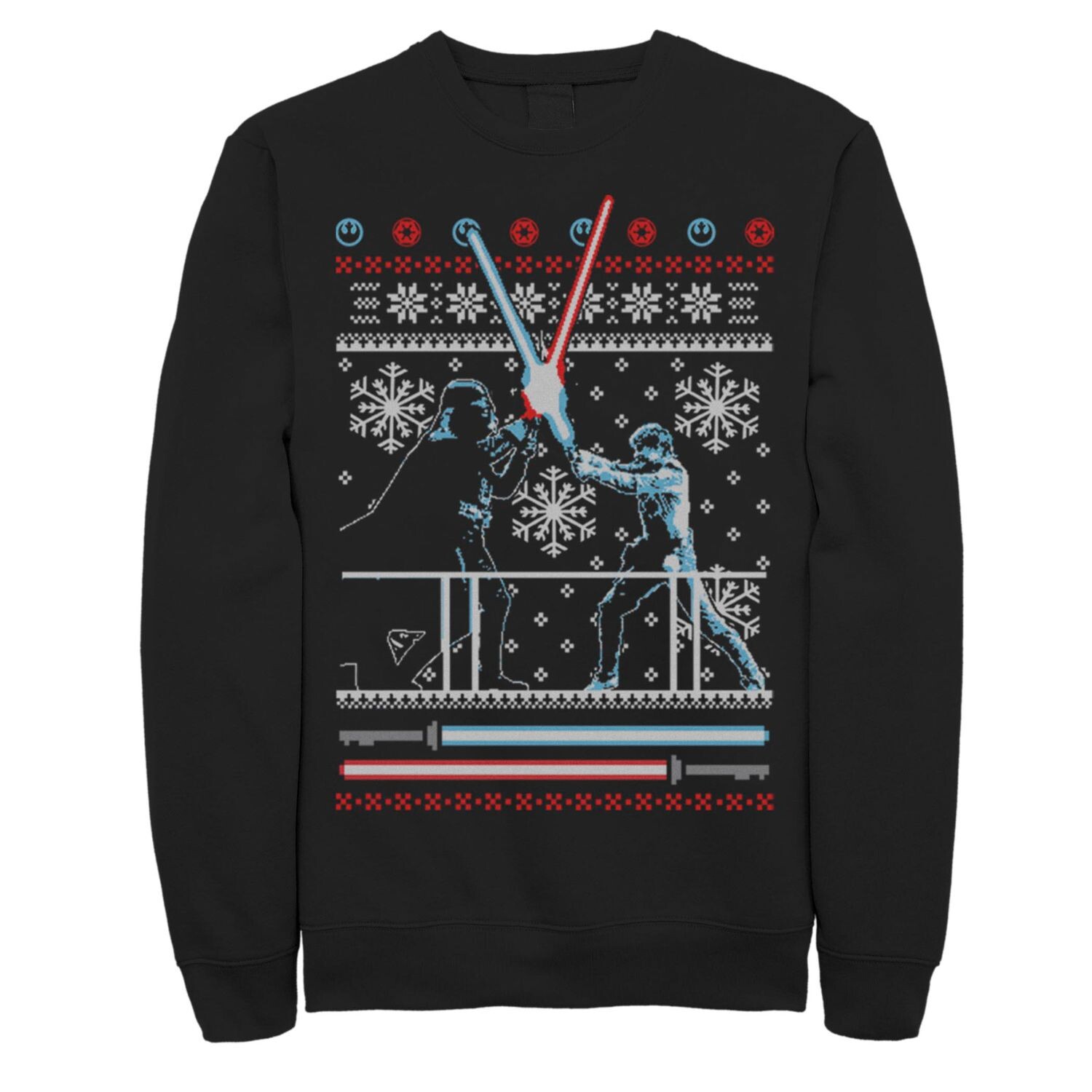 Мужской флисовый свитер «Звездные войны» Vader Luke Clash Ugly Christmas Sweater Licensed Character, черный
Мужской флисовый свитер «Звездные войны» Vader Luke Clash Ugly Christmas Sweater Licensed Character, черный