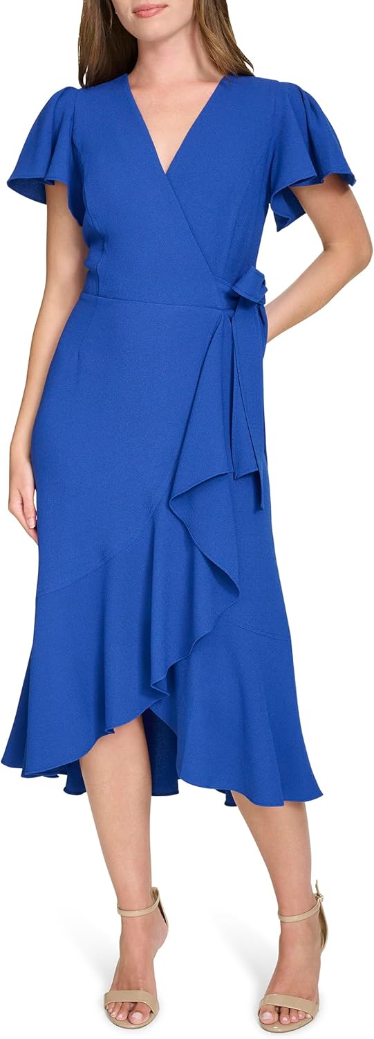 Женское платье Tommy Hilfiger с V-образным вырезом, длиной миди и короткими рукавами-крылышками, Majorelle Blue
Женское платье Tommy Hilfiger с V-образным вырезом, длиной миди и короткими рукавами-крылышками, Majorelle Blue