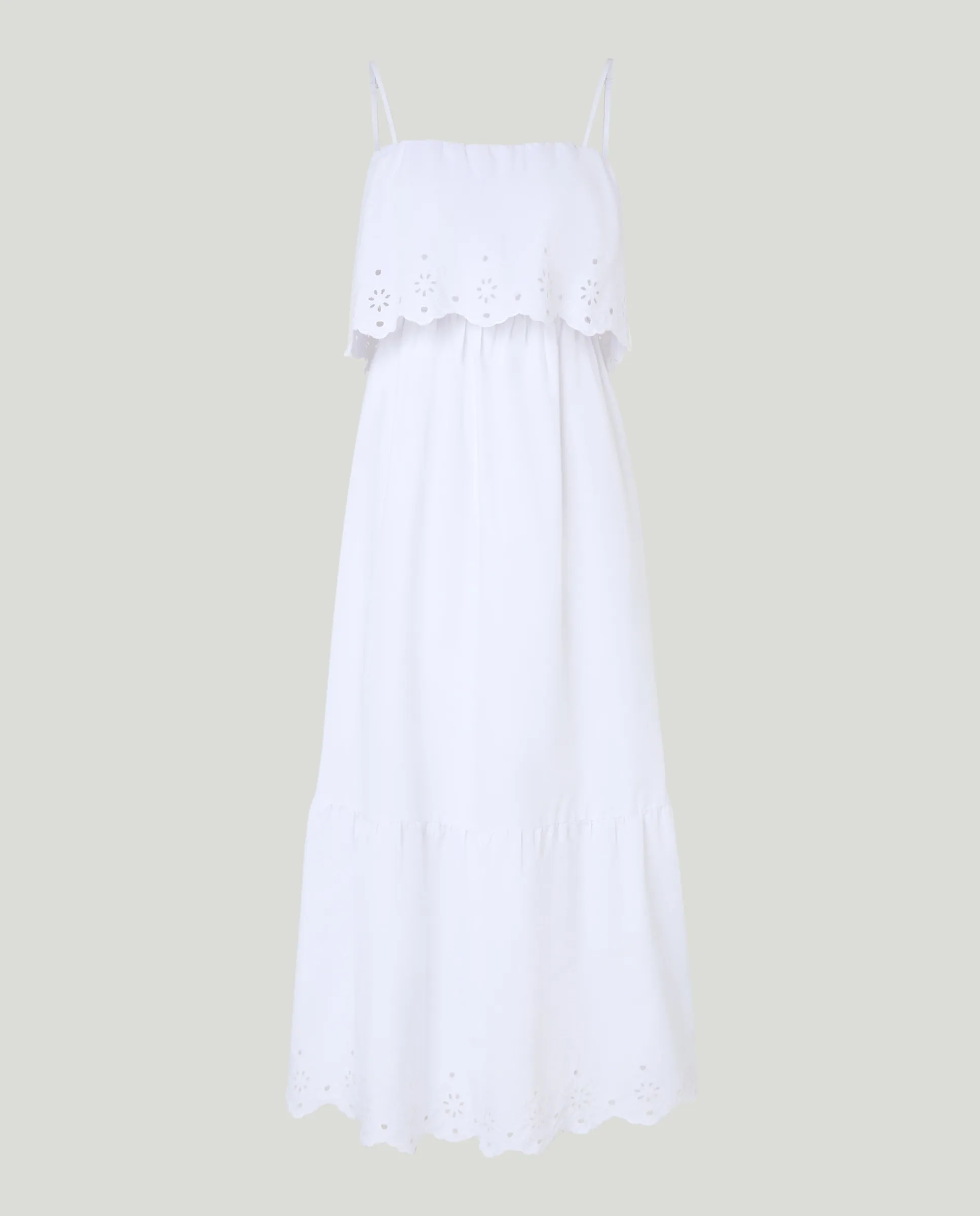 Женское длинное платье на бретелях Pieces, белый
Женское длинное платье на бретелях Pieces, белый