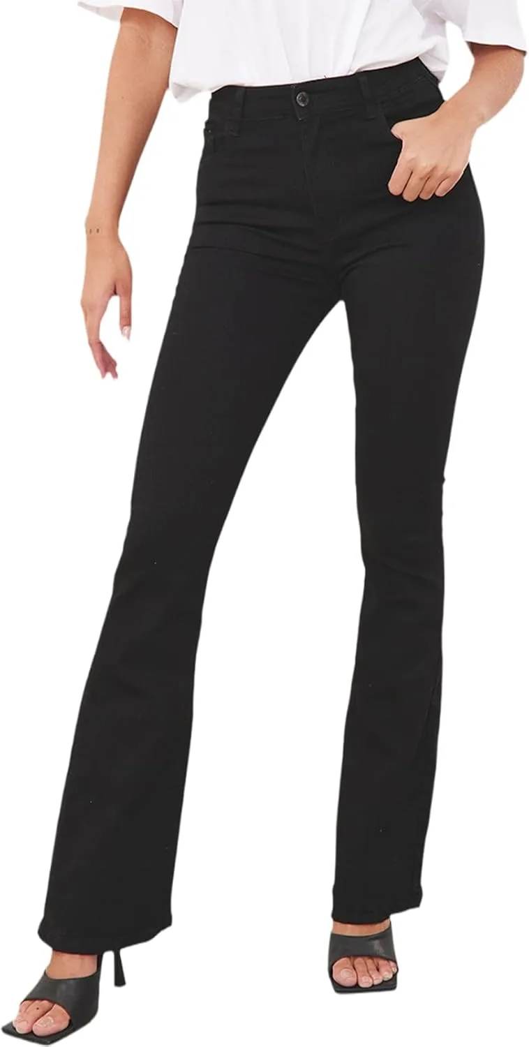 CutieLove женские рваные джинсы клеш с потертым краем Mid Rise
CutieLove женские рваные джинсы клеш с потертым краем Mid Rise