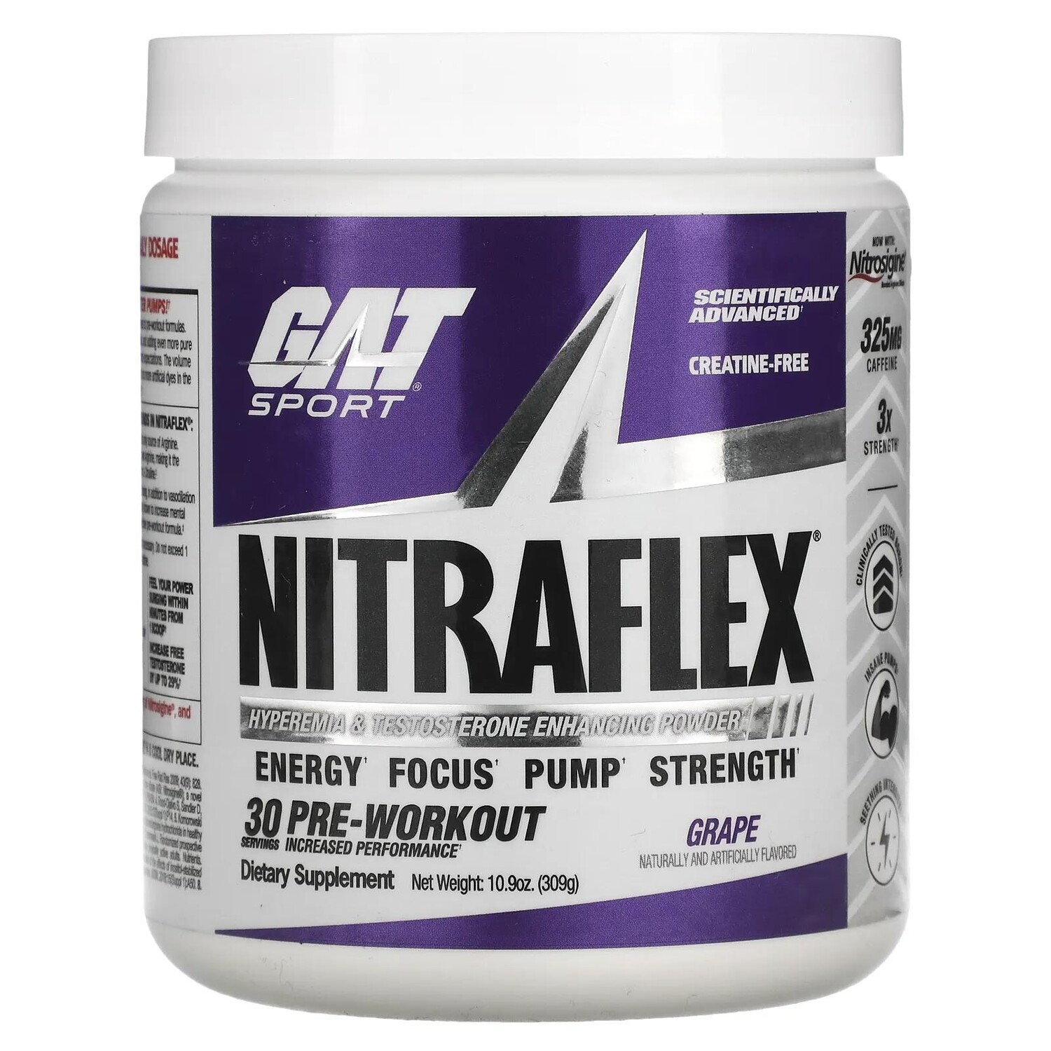 GAT Nitraflex Grape 10.6 oz (300 g)
GAT Nitraflex Grape 10.6 oz (300 g)