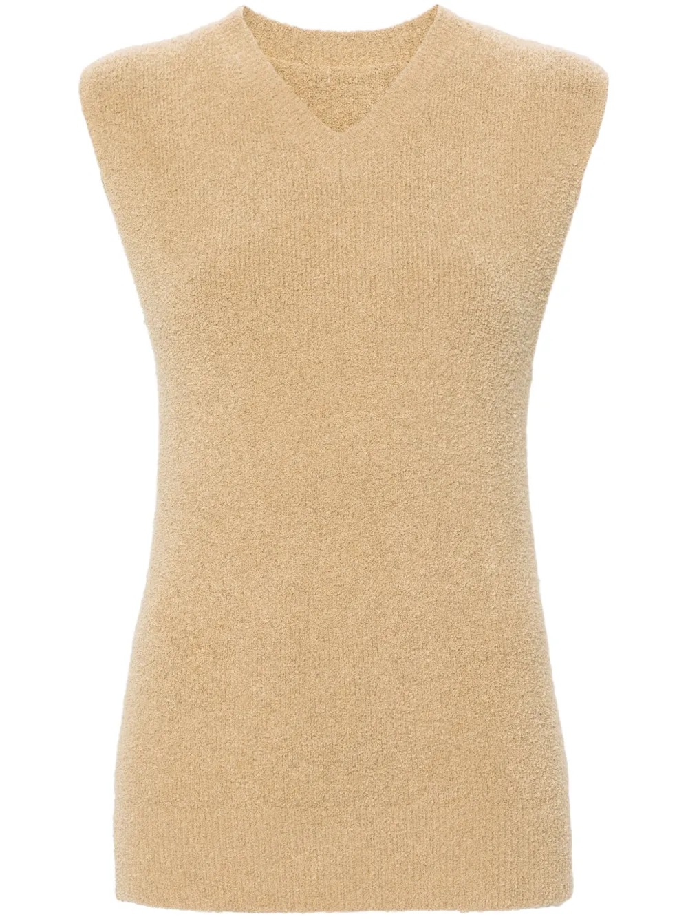 Махровый топ с V-образным вырезом TOTEME, нейтральный
Махровый топ с V-образным вырезом TOTEME, нейтральный