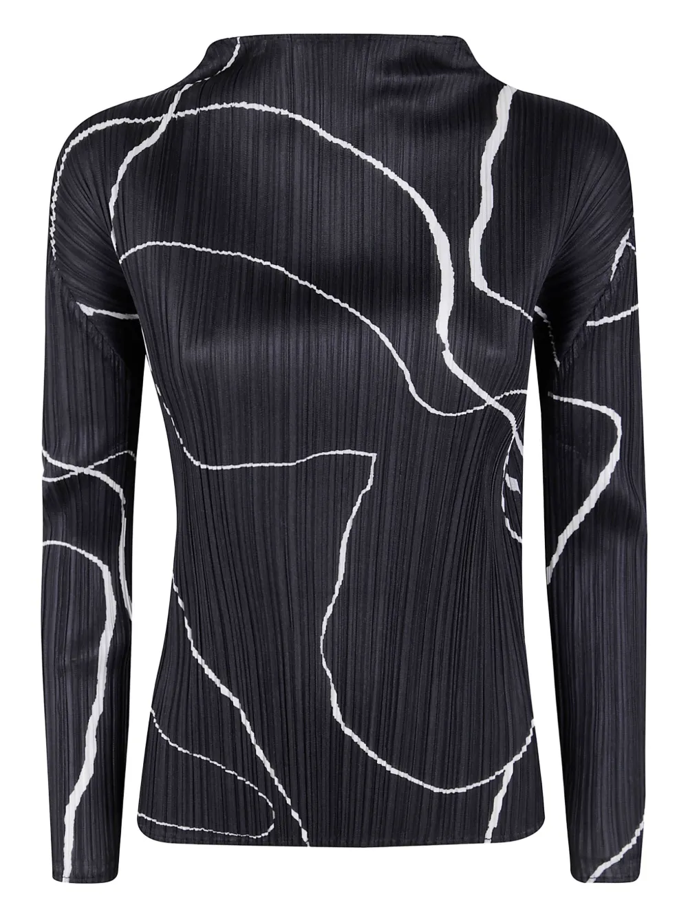 Плиссированный топ с воротником-стойкой Pleats Please Issey Miyake, черный
Плиссированный топ с воротником-стойкой Pleats Please Issey Miyake, черный