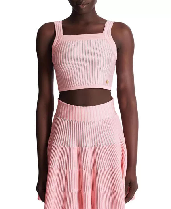 Вязаный топ с текстурной текстурой Balmain, розовый
Вязаный топ с текстурной текстурой Balmain, розовый