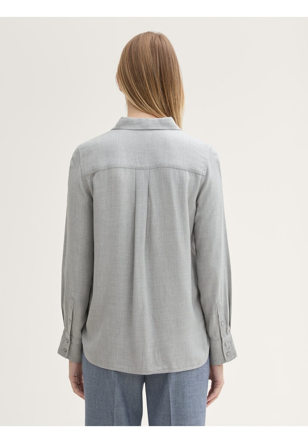Блузка на пуговицах TOM TAILOR, серый
Блузка на пуговицах TOM TAILOR, серый
