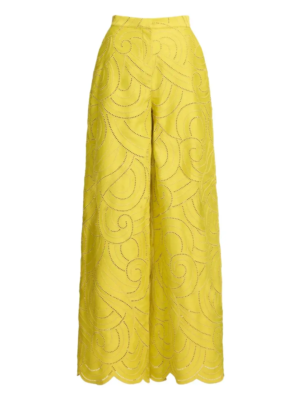 Брюки с вышивкой в виде завитков Elie Saab, желтый
Брюки с вышивкой в виде завитков Elie Saab, желтый
