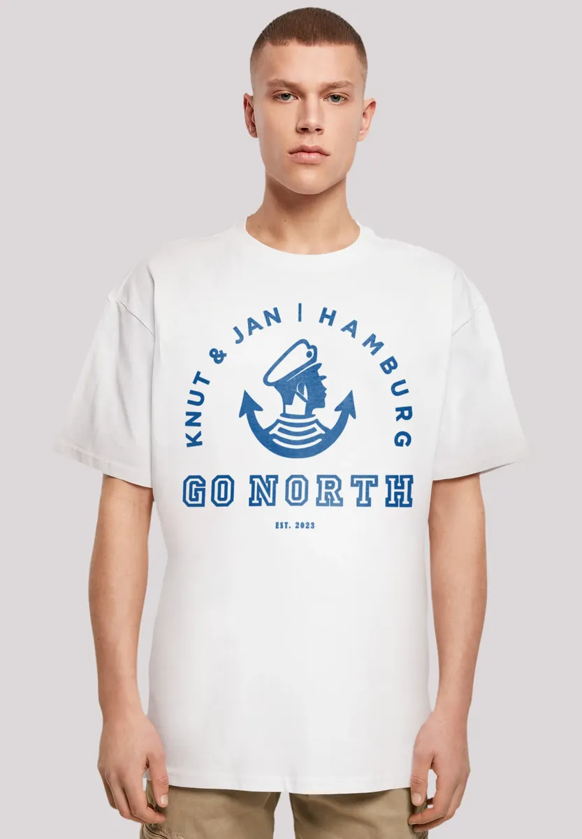 F4NT4STIC Футболка "Go North Knut Jan Hamburg Knut Jan Hamburg", принт, белый
F4NT4STIC Футболка "Go North Knut Jan Hamburg Knut Jan Hamburg", принт, белый