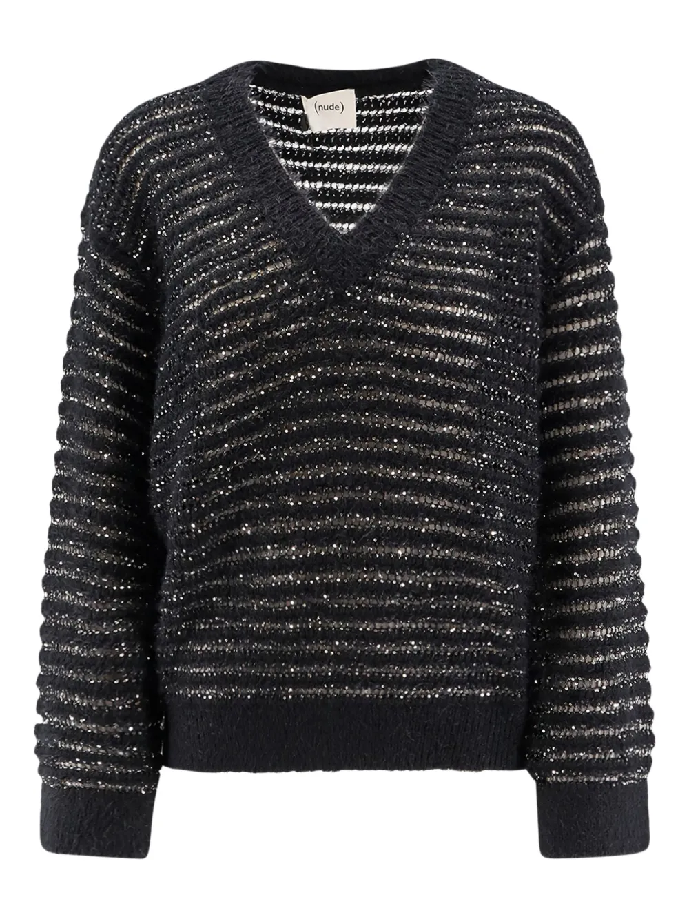 Свитер с пайетками Nude, черный
Свитер с пайетками Nude, черный